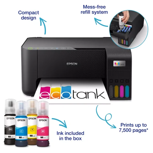 Epson EcoTank ET-2860 5760 x 1440 DPI A4 Colour Inkjet 33 ppm Wi-Fi Printer