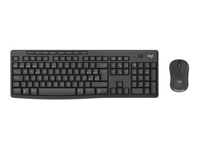 Logitech MK370 Wireless Desktop Keyboard Mouse for Business - Graphite Keyboards 8LO10414618