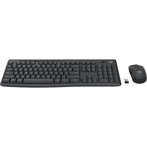 Logitech MK370 Wireless Desktop Keyboard Mouse for Business - Graphite