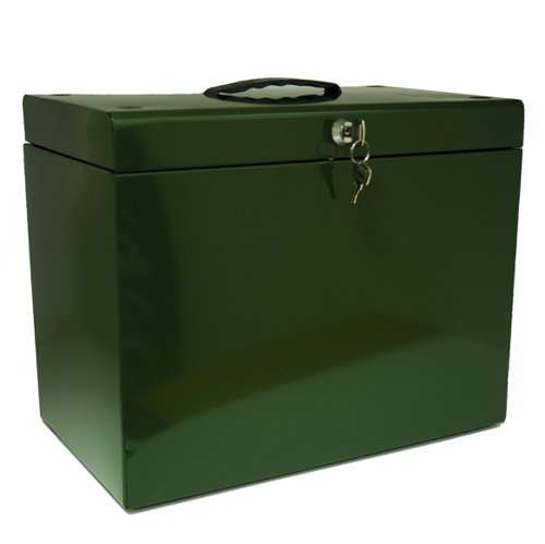 ValueX Cathedral Metal Suspension File Box A4 Racing Green - FPA4GN