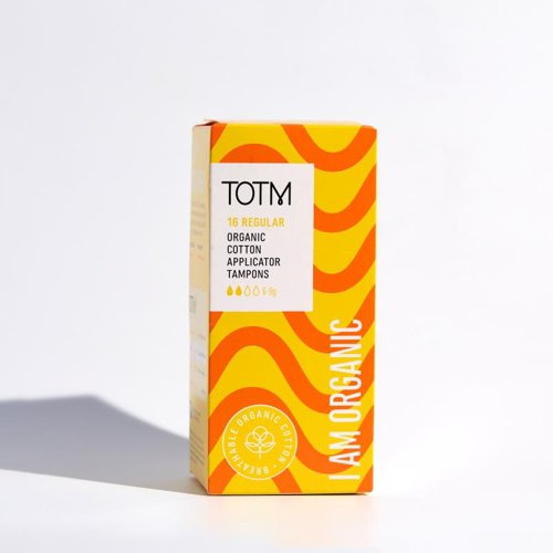 TOTM Organic Cotton Applicator Tampon Regular (Pack 16) - 0606002  48474CP