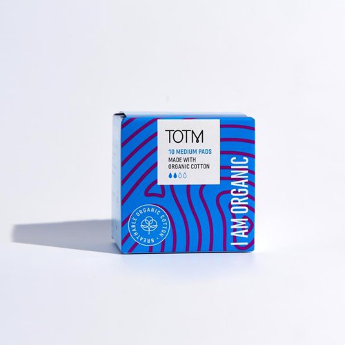 TOTM Organic Cotton Regular Sanitary Pads (Pack 10) - 0606001