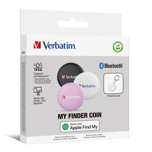 Verbatim MYFC-03BWP My Finder Coin Bluetooth 3 Pack 32135