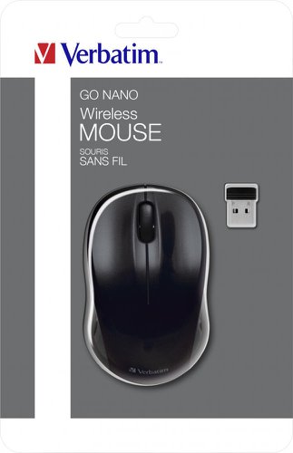 Verbatim GO Nano Wireless Mouse Black 49042