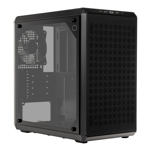 Cooler Master MasterBox Q300L V2 Black Mini Tower Tempered Glass PC Gaming Case