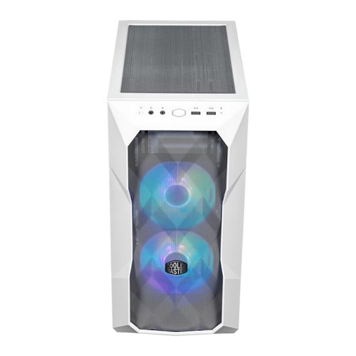 Cooler Master TD300 Mesh Mini Tower Tempered Glass White MATX PC Case