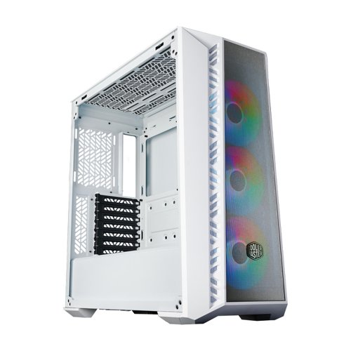 Cooler Master MB520 Mesh White ATX Tempered Glass Gaming PC Case