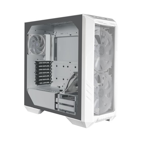 Cooler Master HAF 500 High Airflow ATX Mid-Tower White PC Case