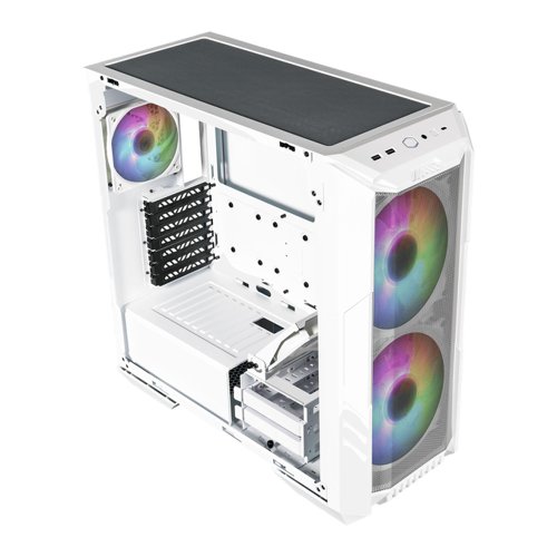 Cooler Master HAF 500 High Airflow ATX Mid-Tower White PC Case