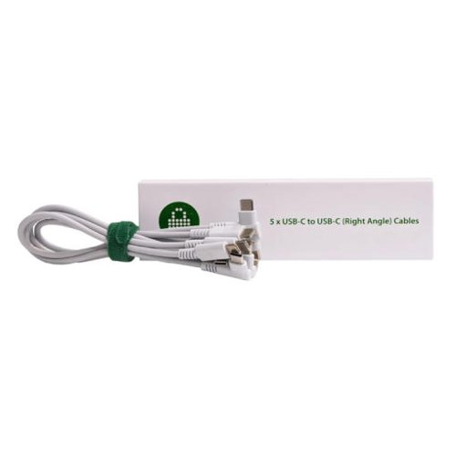 LocknCharge 5 Pack of 0.3m USB-C Right Angle Cables 8LNC10500 Buy online at Office 5Star or contact us Tel 01594 810081 for assistance