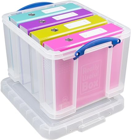 Really Useful Plastic Storage Box 35 Litre Clear - 35CCB 46864RU Buy online at Office 5Star or contact us Tel 01594 810081 for assistance