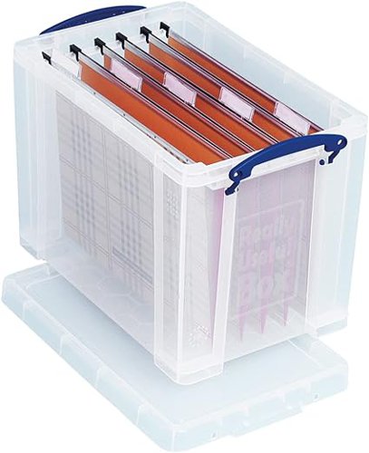 Really Useful Plastic Storage Box 19 Litre Clear - 19CCB 46857RU Buy online at Office 5Star or contact us Tel 01594 810081 for assistance