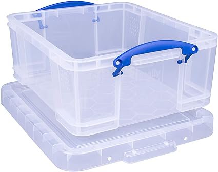 Really Useful Plastic Storage Box 18 Litre Clear - 18CCB 46850RU Buy online at Office 5Star or contact us Tel 01594 810081 for assistance