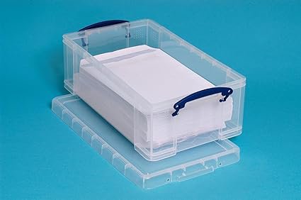 Really Useful Plastic Storage Box 12 Litre Clear - 12CCB 46843RU Buy online at Office 5Star or contact us Tel 01594 810081 for assistance