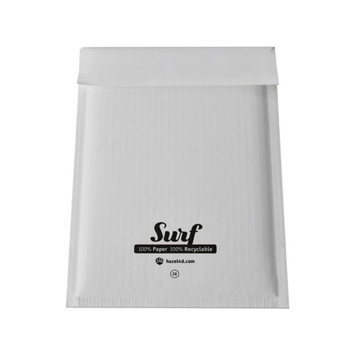 Surf All Paper Padded Mailing Envelopes Size C(0) - Internal Size 150mm x 207.5mm - White (Box 200) - SURFC0