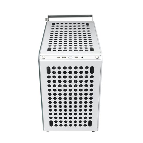 CoolerMaster Qube 500 Flatpack White Tempered Glass Mid-Tower ATX PC Case