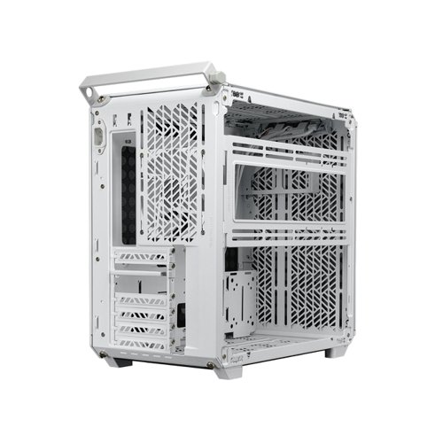 CoolerMaster Qube 500 Flatpack White Tempered Glass Mid-Tower ATX PC Case