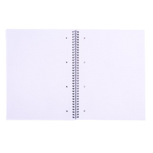 Pukka Pads Metallic Jotta Notepad Wirebound A4 5mm Dotted Grid 4 Hole Punched 200 Perforated Pages Green (Pack 3) - JM018DOT