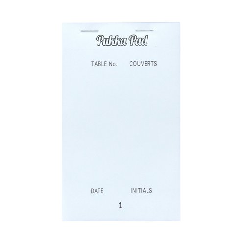 Pukka Pads Restaurant Pad NCR Triplicate Numbered Pages 95mm x 165mm White (Pack 5) - 7075-RES Message Pads 26942PK