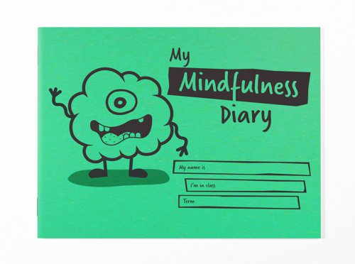 Silvine Childrens Primary Mindfulness Journal A5 With Printed Layout 32 Page Green (Pack 30) - EX233