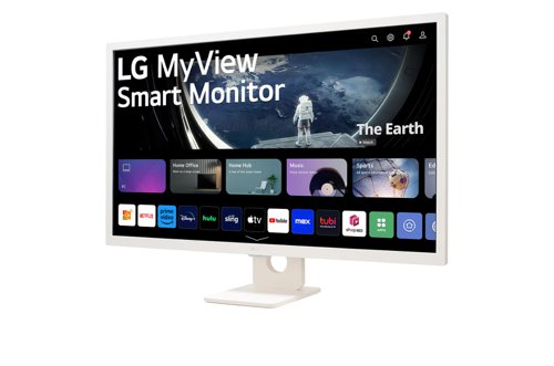 LG 27SR50F-W 27 Inch 1920 x 1080 Pixels Full HD IPS Panel HDMI USB Smart Monitor Desktop Monitors 8LG27SR50FW