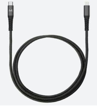 Mobilis 1m USB-C to USB-C Black Cable