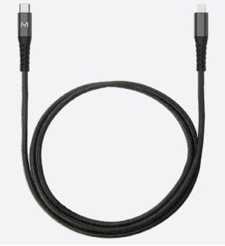 Mobilis 1m USB-C to USB-C Black Cable  8MNM001342