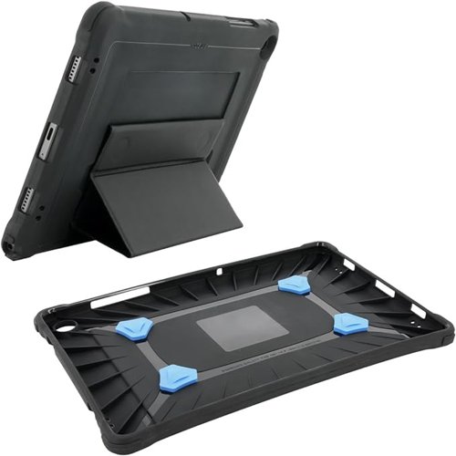 Mobilis ProTech Reinforced Apple iPad 10.9 Inch 10th Generation Black Tablet Case with Kickstand and Handstrap