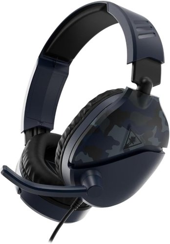 Turtle Beach Recon 70 Wired 3.5mm Connector Blue Camo Xbox PlayStation 4 and 5 PC Gaming Headset