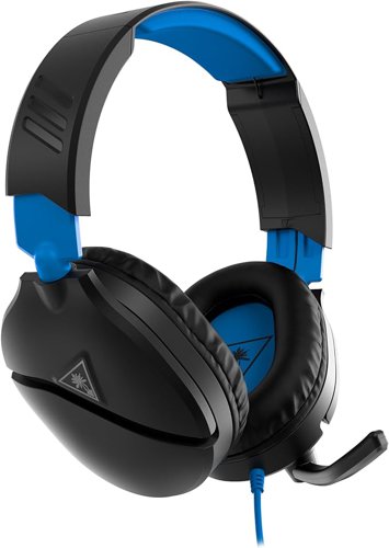 Turtle Beach Recon 50 Wired 3.5mm Connector Black and Blue PlayStation 4 and 5 Gaming Headset