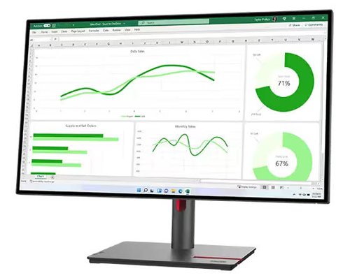 Lenovo ThinkVision P27q-30 27 Inch 2560 x 1440 Pixels Quad HD IPS Panel HDMI DisplayPort USB Hub Monitor  8LEN63A2GAT1UK