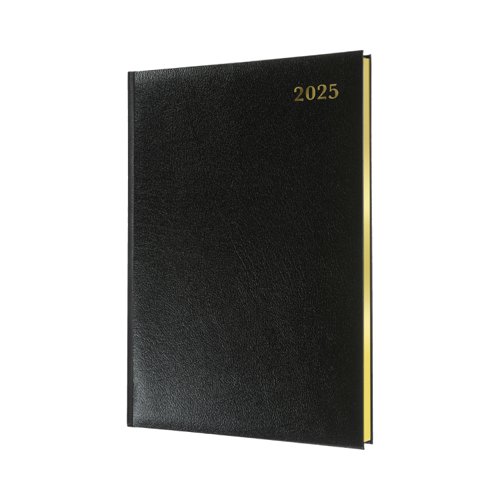 Collins QB7 Desk Diary Week to View Appointments 2025 Black QB7.99-25 - 821347