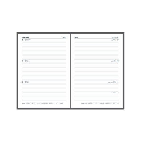 Collins 40 Desk Diary A4 Week to View 2025 Black 40.99-25 - 821386