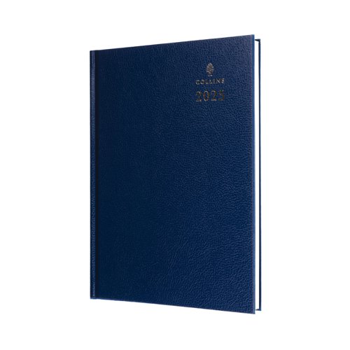 Collins 44 Desk Diary A4 Day to Page 2025 Blue 44.60-25 - 821380