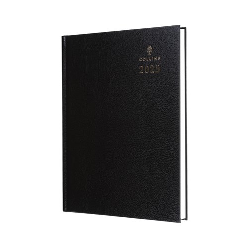 Collins 44 Desk Diary A4 Day to Page 2025 Black 44.99-25- 821379 48663CS