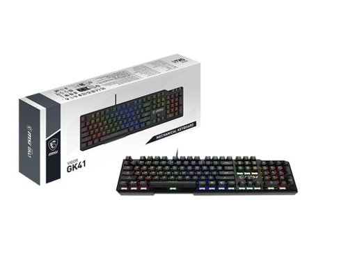 MSI Vigor GK41 Mechanical RGB UK Layout USB Wired Gaming Keyboard