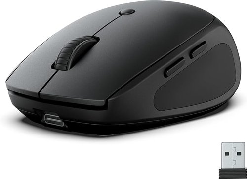 Jlab Go 1600 DPI RF Wireless + Bluetooth Ambidextrous Black Mouse