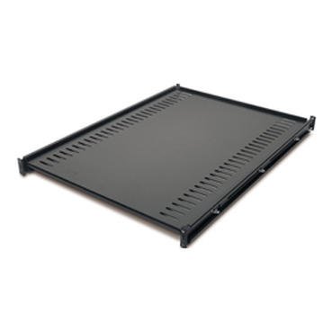 8APAR8122BLK | The APC Universal Server Rack Accessory Fixed Shelf can support your equipment and accessory needs up to 250lbs/114kgs It minimizes the amount of space it occupies at just 1U. The ventilated design ensures cool air is uniformly distributed to the installed IT equipment.