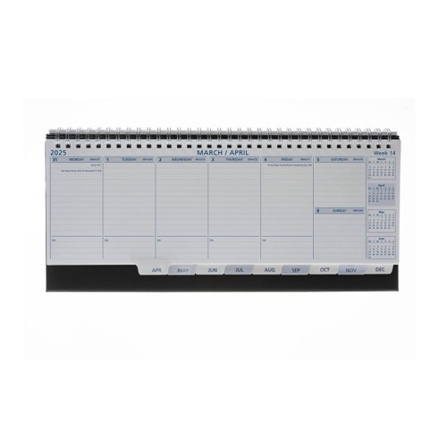 Collins Colplan Deskline Planner Week to View 2025 CDL1-25- 821370 Calendars 48754CS