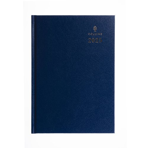 Collins 35 Desk Diary A5 Week to View 2025 Blue 35.60-25- 821400