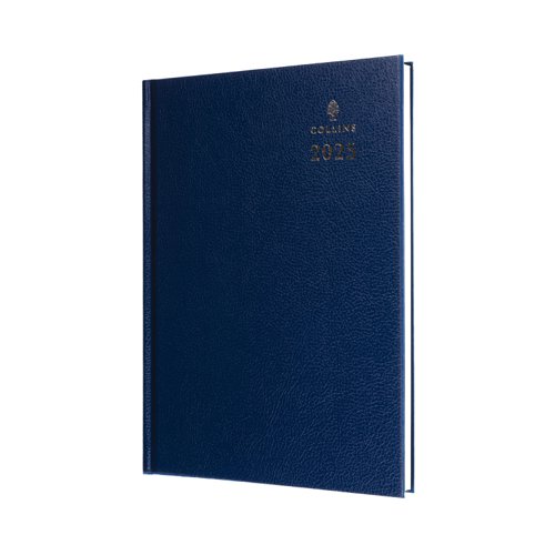 Collins 40 Desk Diary A4 Week to View 2025 Blue 40.60-25- 821387