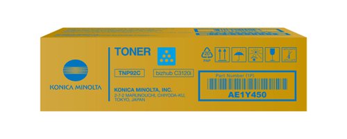 Konica Minolta TNP-92C Cyan Toner AE1Y450
