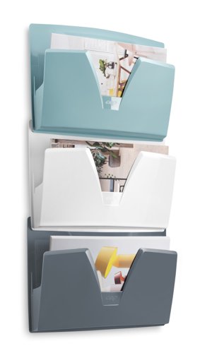 CEP Riveria by Cep Wall Files Assorted Colours (Pack 3) - 1001702961