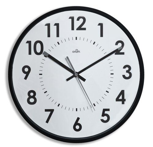 CEP Orium by Cep Slient Quartz Analogue Wall Clock 310mm White/Black - 2112440011