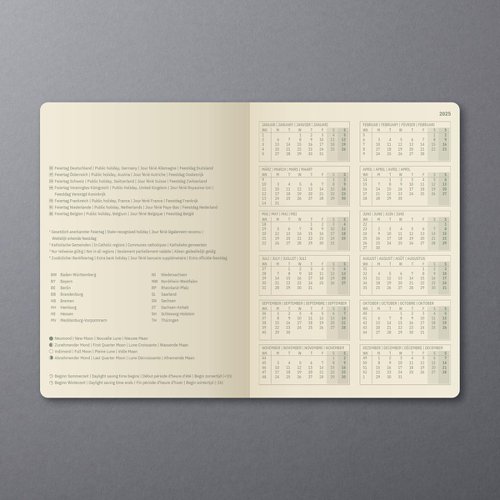 Conceptum Diary 2025 Approx A5 Day Per Page Softcover Softwave Surface 135x210x27mm Black