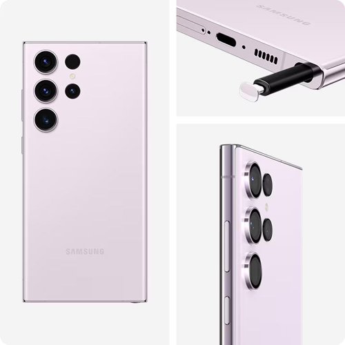Samsung Galaxy S23 Ultra SM-S918B 6.8 Inch Qualcomm Snapdragon 8 Gen 2 12GB RAM 512GB Storage Android 13 Lavender Mobile Phone