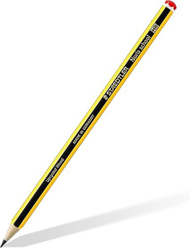 Staedtler Noris HB Yellow/Black Barrel Graphite Pencil PEFC Certified from Sustainably Managed Forests (Pack 12) - 121-HB