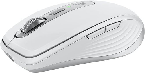 Logitech MX Anywhere 3S 8000 DPI RF Wireless + Bluetooth Laser Pale Grey Mouse