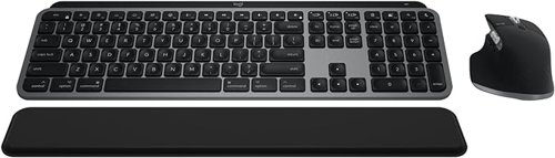 Logitech MX Keys S Combo for Mac Wireless + Bluetooth QWERTY UK Space Grey Keyboard and 8000 DPI Mouse