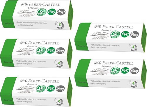 Faber-Castell Eraser PVC-Free & Dust-Free (Pack 20) - 187250